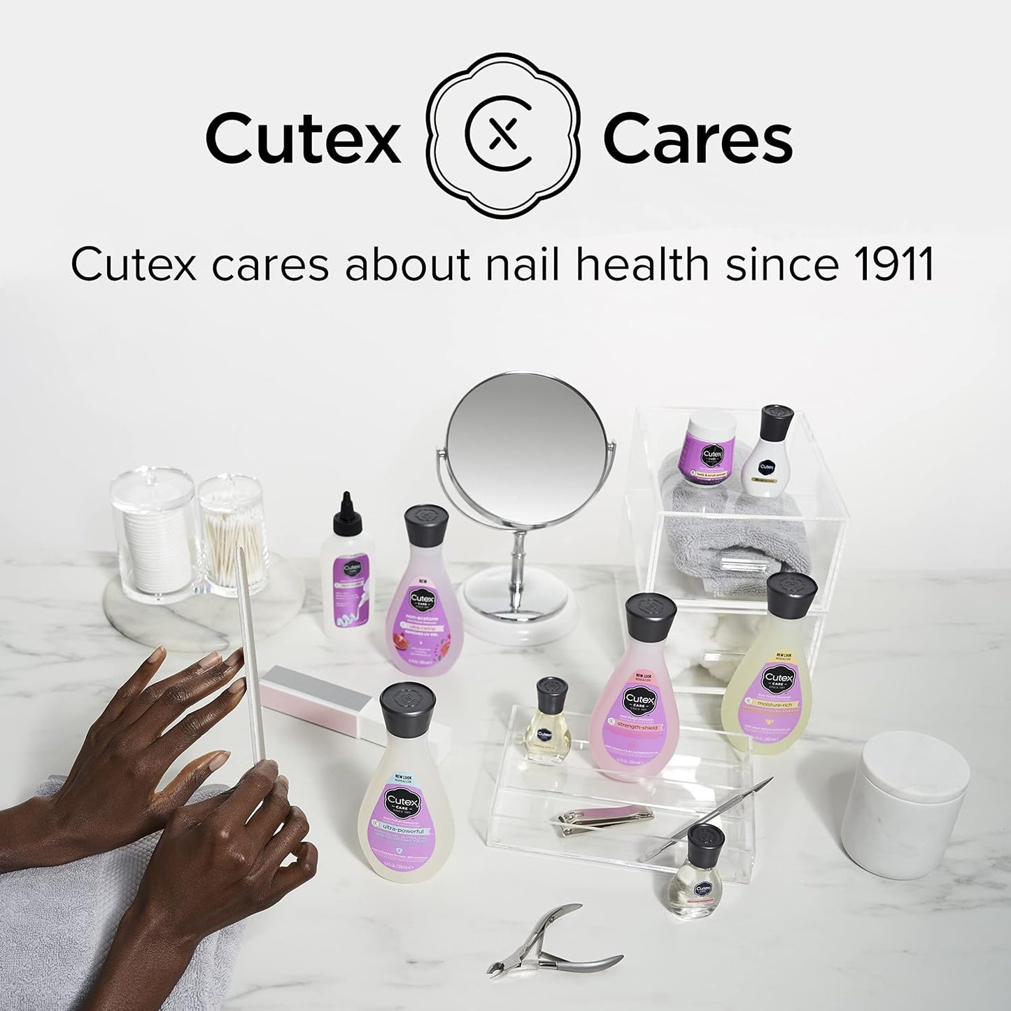 Cutex Nail Polish Remover, Strength Shield, Leaves Nails Looking Healthy, Contains Vitamins E, B5 & Hydrolyzed Silk, 6.76 Fl Oz