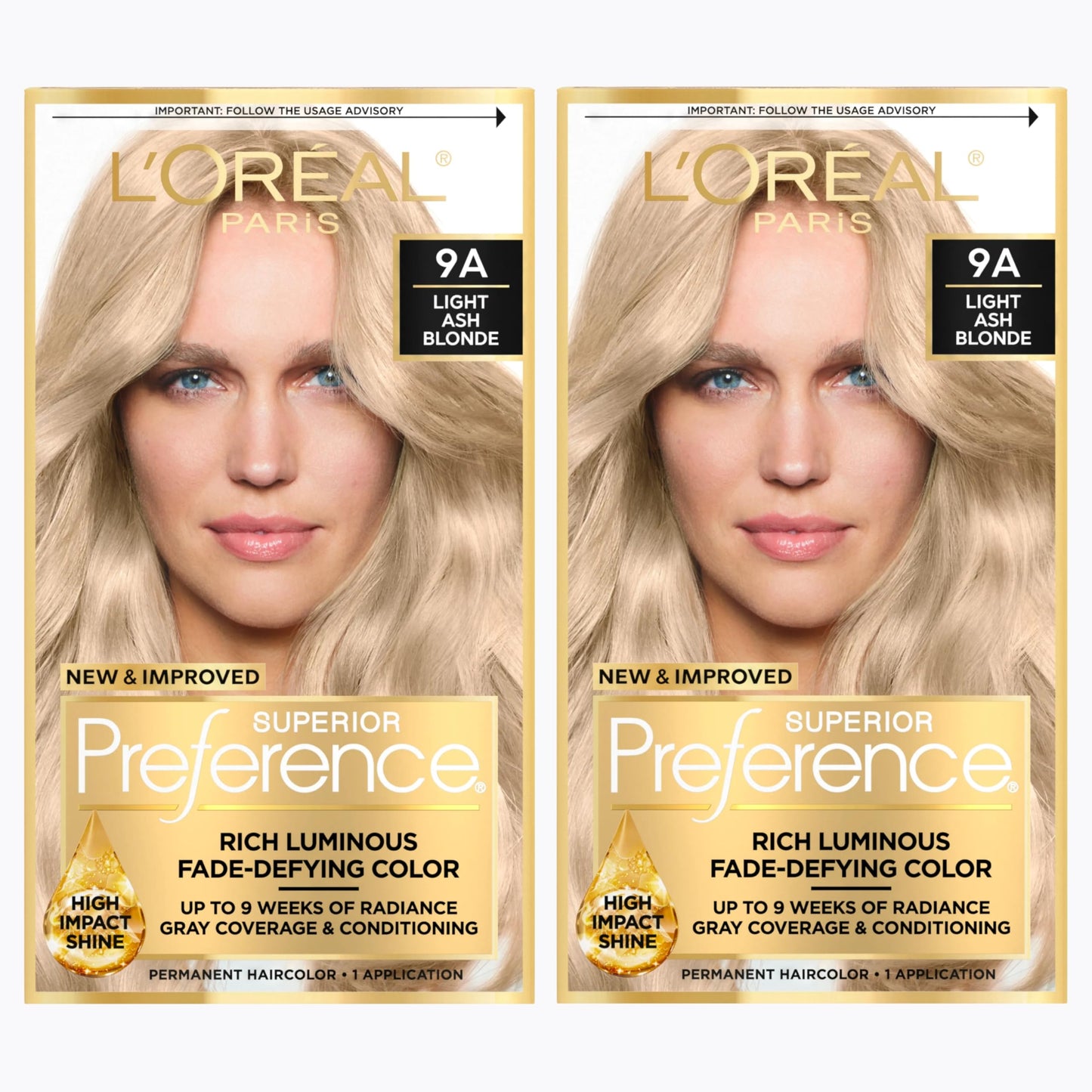 L'Oreal Paris Superior Preference Luminous Fade-Defying Permanent Hair Color, Hair Dye For Up to 9 Weeks of Radiance, Medium Brown 5, 1 Hair Dye Kit