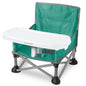 Bright Starts Pop 'N Sit Portable Booster, Indoor/Outdoor Use, Floor Seat with Feeding Tray, Teal, 6 Mos - 3 Yrs