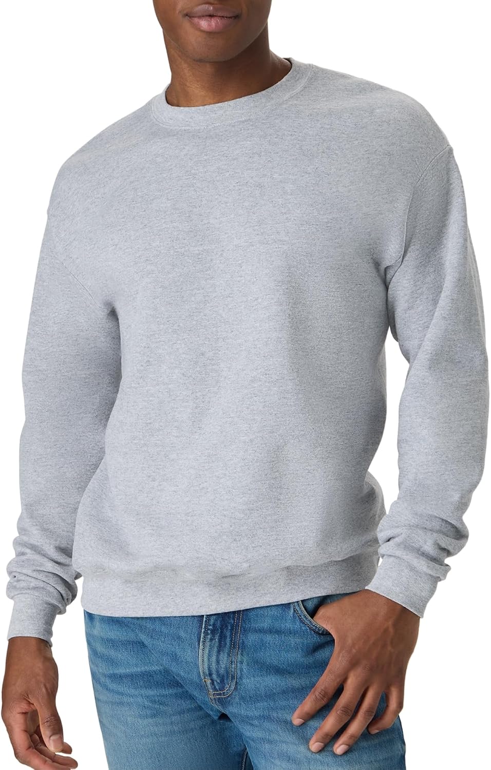 Hanes Men's Sweatshirt, EcoSmart Fleece Crewneck Sweatshirt, Big & Tall Available, 1 or 2-Pack
