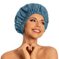 Edoneery Shower Caps for Women Reusable Waterproof, Shower Hair Cap