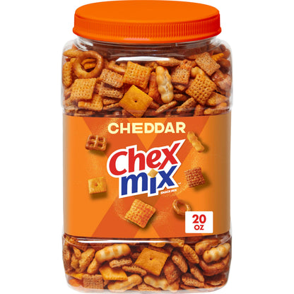 Chex Mix Bold Garlic & Herb Snack Mix, Resealable Tub, 20 oz