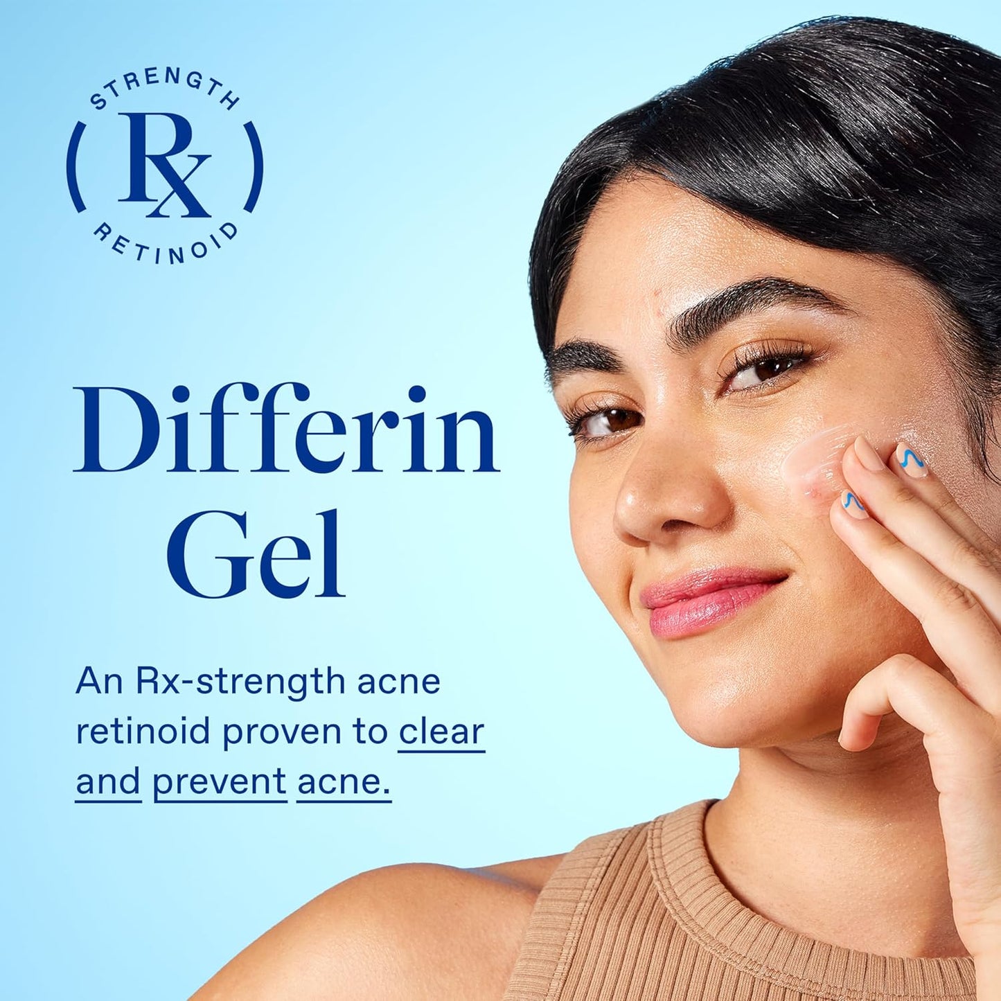 Differin Acne Retinoid Treatment Gel, 0.1% Adapalene, 45g Pump