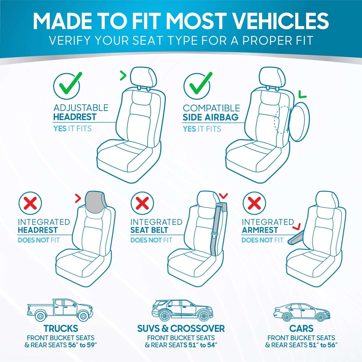 BDK PolyPro Car Seat Covers Full Set in Solid Black, Front and Rear Split Bench Seat Covers for Cars, Easy to Install Car Seats Cover Set and Accessories for Auto Trucks Van SUV - Solid Black