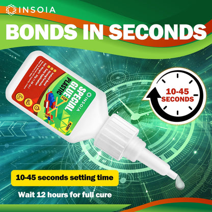 INSOIA Super Medium CA Glue, 20g, Strong Bond, with Precision Tips