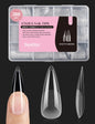 Beetles Soft Gel Nail Tips Short Almond 288pcs in 12 Sizes Etch-X