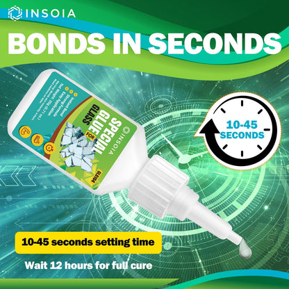 INSOIA Super Medium CA Glue, 20g, Strong Bond, with Precision Tips