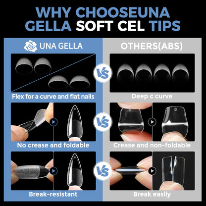 UNA GELLA 15g Nail Glue for Press On Nails with 20ml Nail Glue Remover Kit