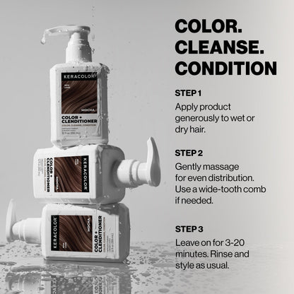 Keracolor Color + Clenditioner, Semi-Permanent Hair Color, 23 Shades
