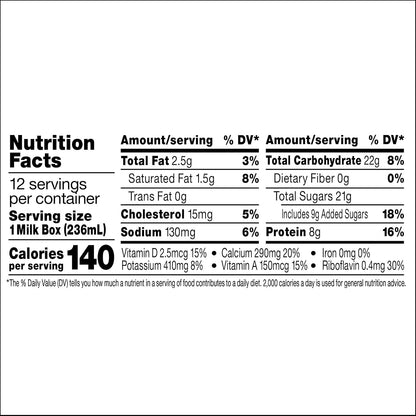 Horizon Organic Shelf Stable Whole Milk Boxes, Pack of 18-8g Protein per Serving
