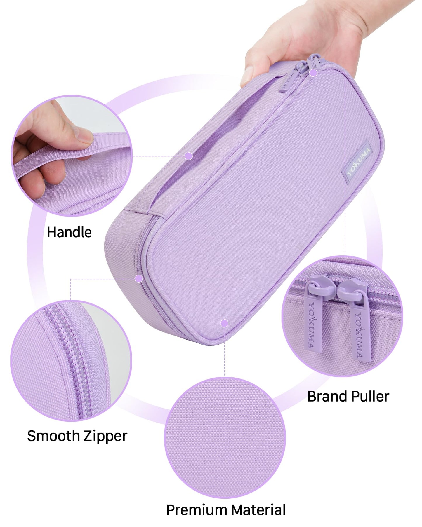 YOKUMA Pencil Case Big Capacity Pencil Pouch Bag Box for Girls Boys Gift