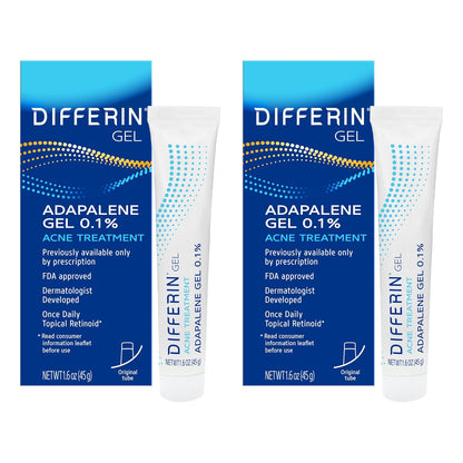 Differin Acne Retinoid Treatment Gel, 0.1% Adapalene, 45g Pump