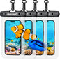 Hiearcool Waterproof Phone Pouch, Waterproof Phone Case, Black&Green 2-Pack