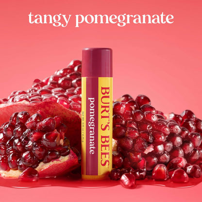 Burt's Bees Lip Balm, Pomegranate, 0.15 oz., 4 Tubes