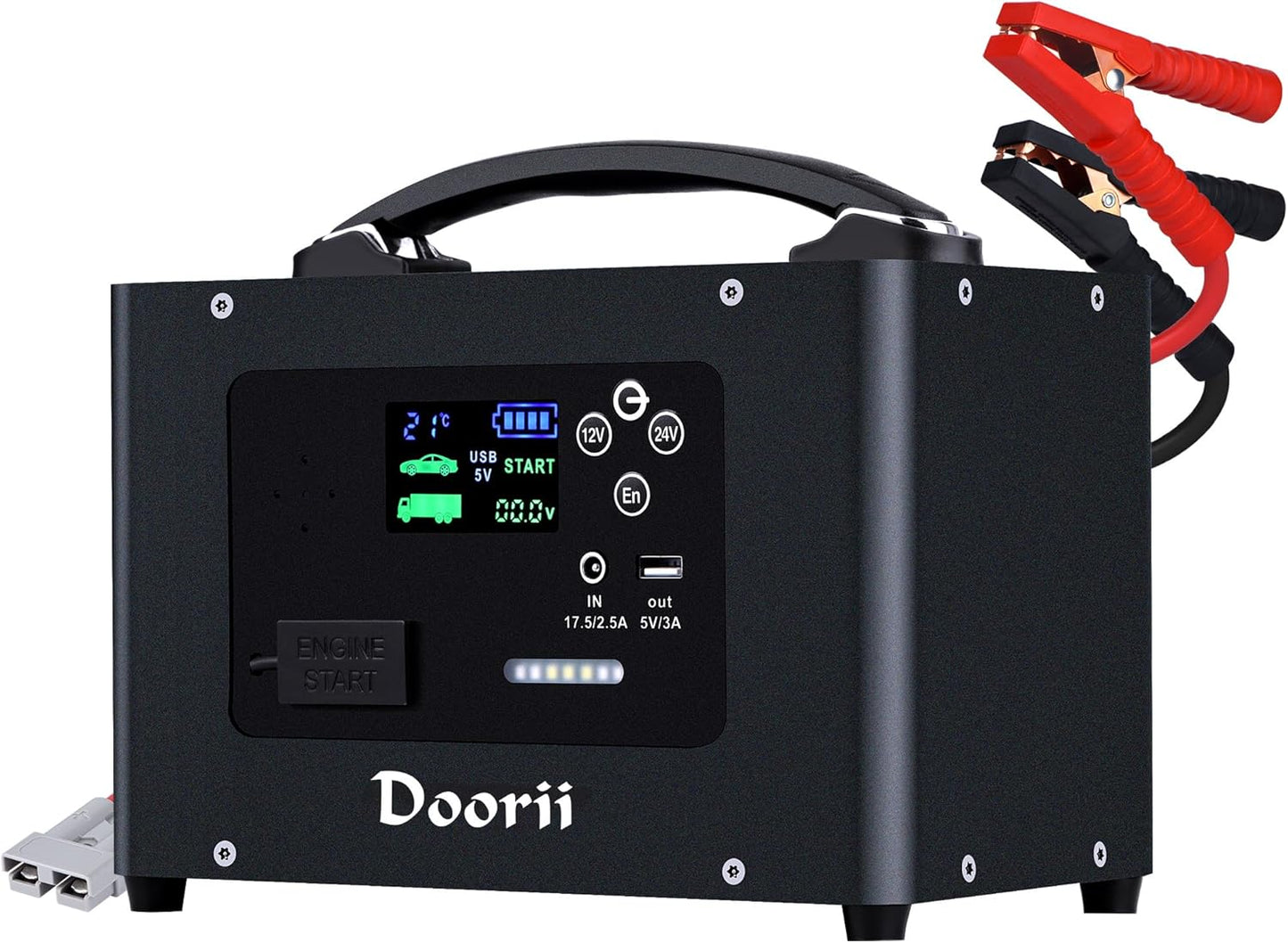 10000A Jump Starter, 24V 155WH Car Jump Starter Battery Pack for All Gas & All Diesel Engine, Portable Truck Jump Starter, Power Station for Camping Essentials (V10-1)