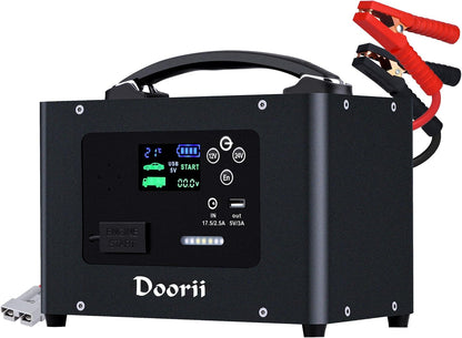 10000A Jump Starter, 24V 155WH Car Jump Starter Battery Pack for All Gas & All Diesel Engine, Portable Truck Jump Starter, Power Station for Camping Essentials (V10-1)