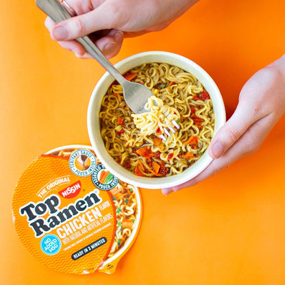 Nissin Top Ramen Noodle Soup, Chicken, 3 Ounce (Pack of 24)