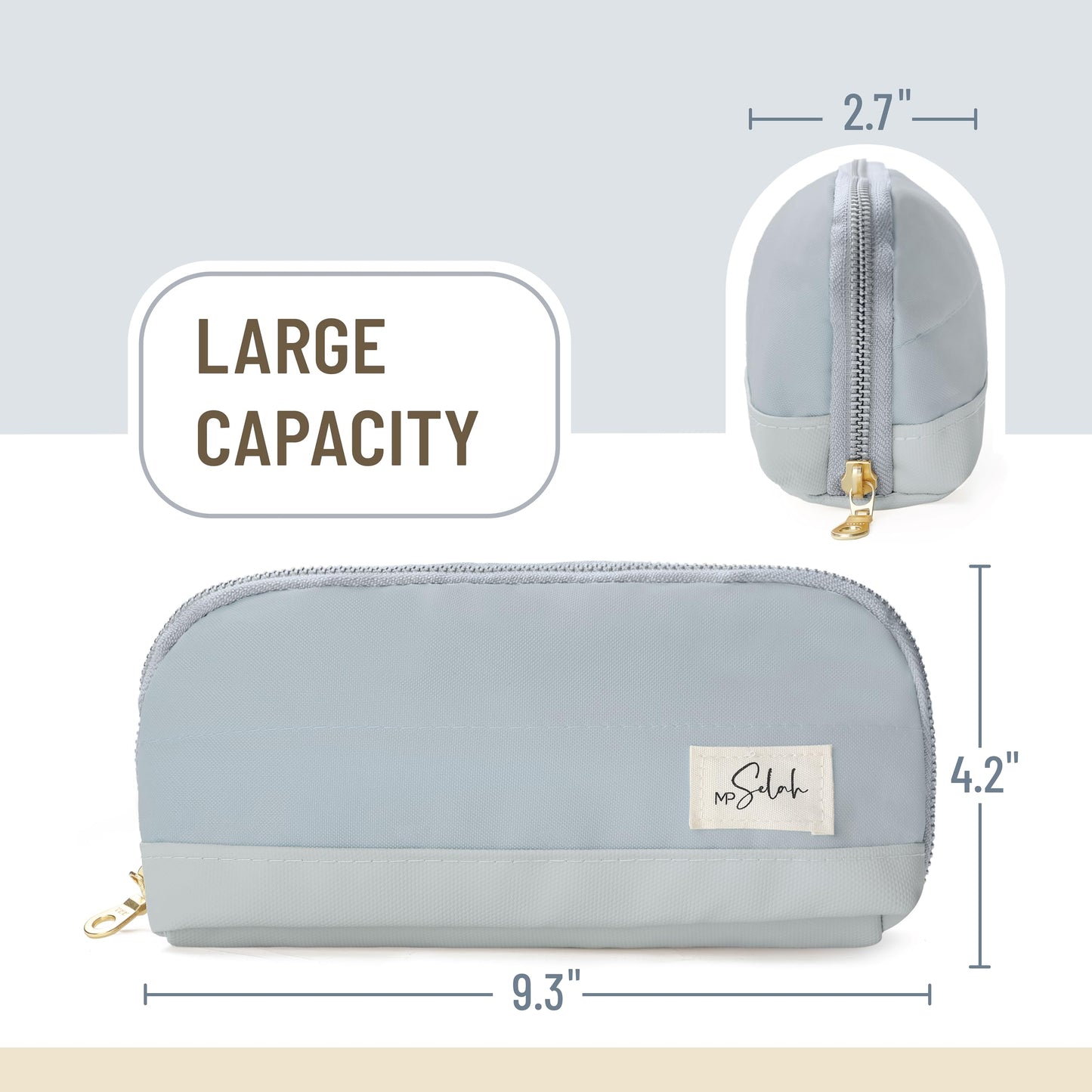 Mr. Pen- Wide-Opening Pencil Case, Triangle Design