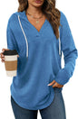 Bofell Womens Fashion Tops Hoodies for Women Pullover Oversized Sweatshirts Long SLeeve Shirts Loose Fit