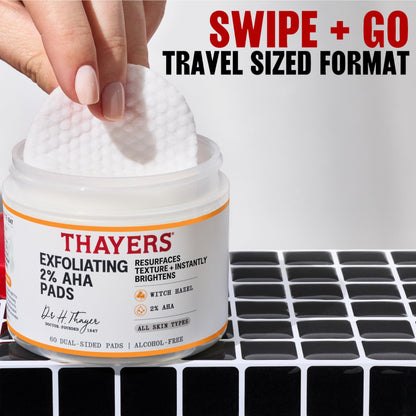 Thayers Blemish Clearing Acne Pads, Salicylic Acid Acne Treatment for Face, Pore Reducing, Exfoliating, and Soothing Skincare, Witch Hazel Toner Pads, 60 Ct