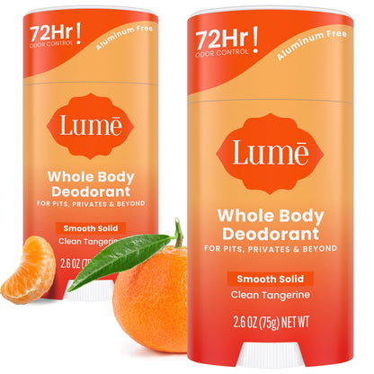 Lume Whole Body Deodorant - Solid Stick - 2.6 oz, 2 pk (Soft Powder)