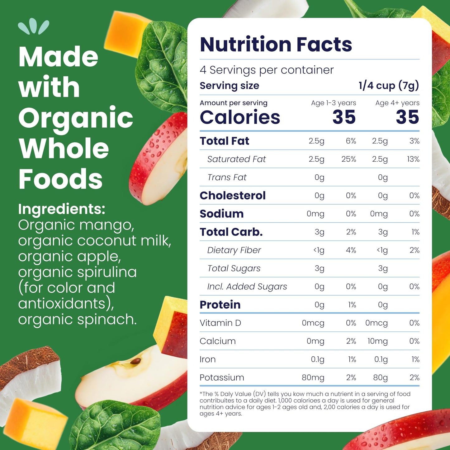 Amara Smoothie Melts - Mango Carrot - Organic Baby Snacks w/ Fruits & Veggies - Plant Based Yogurt Melts - Healthy Toddler Snack - Activity Book Included - Enjoy From 10+ Mos - 6 Resealable Bags