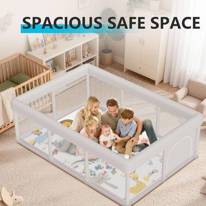 Hiaksedt Baby Playpen 50x50 Inch, Play Pens for Babies and Toddlers