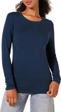 Amazon Essentials Women's Regular-Fit Long-Sleeve Crewneck T-Shirt