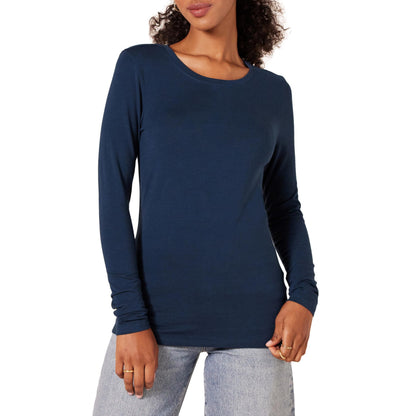 Amazon Essentials Women's Regular-Fit Long-Sleeve Crewneck T-Shirt