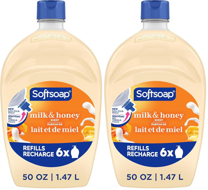 Softsoap Antibacterial Liquid Hand Soap, White Tea & Berry Scent, 50 fl oz