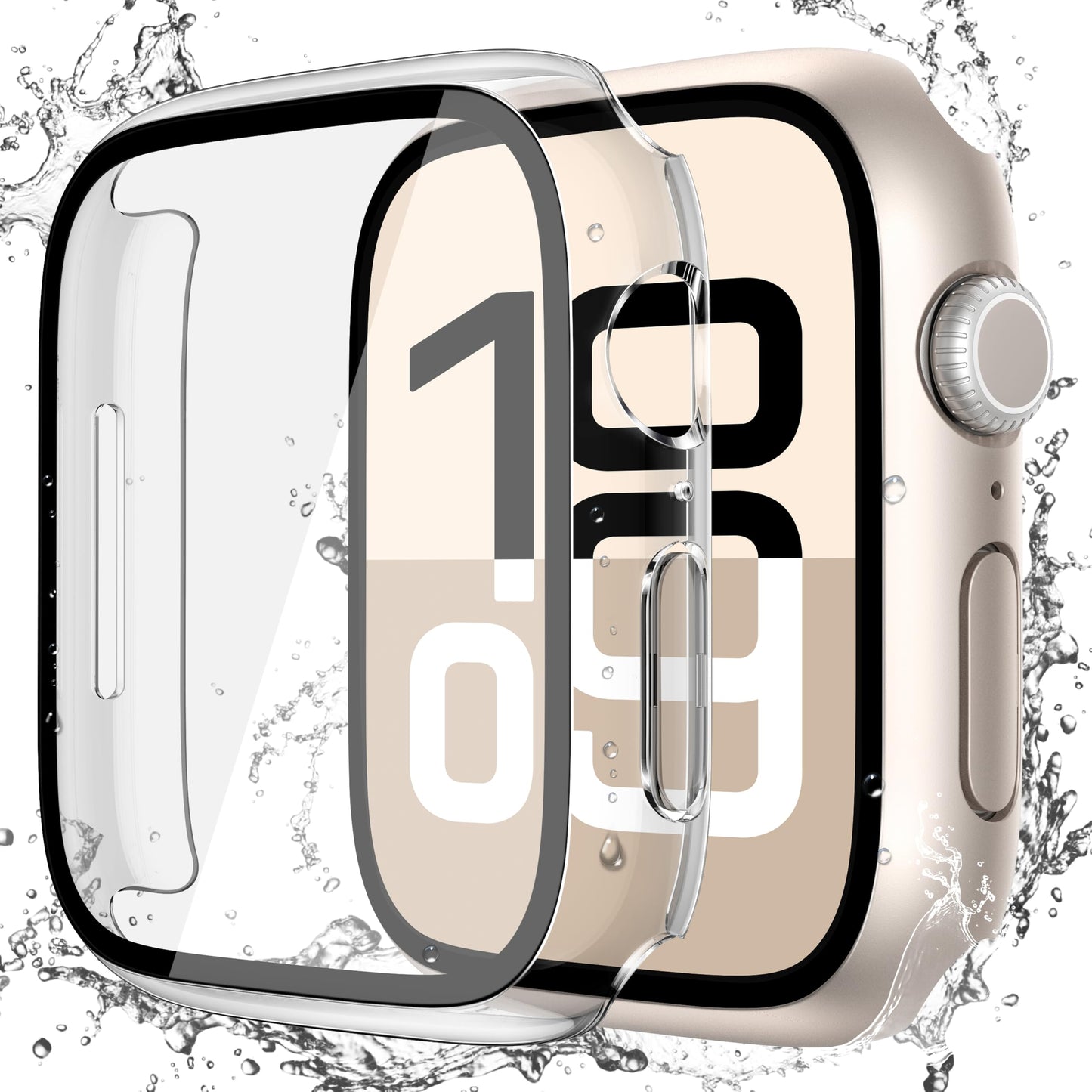 Misxi 2-Pack Waterproof Case for 46mm Apple Watch Series 11/10