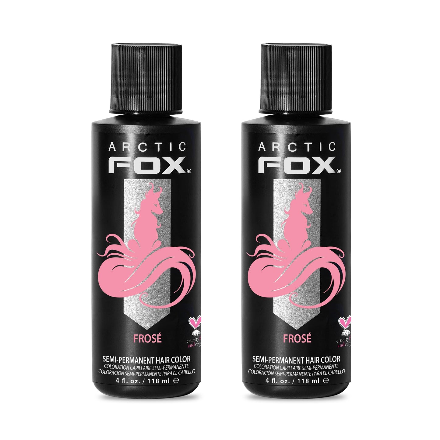 ARCTIC FOX Semi-Permanent Hair Dye - Sunset Orange, Vegan - 2 x 8 oz