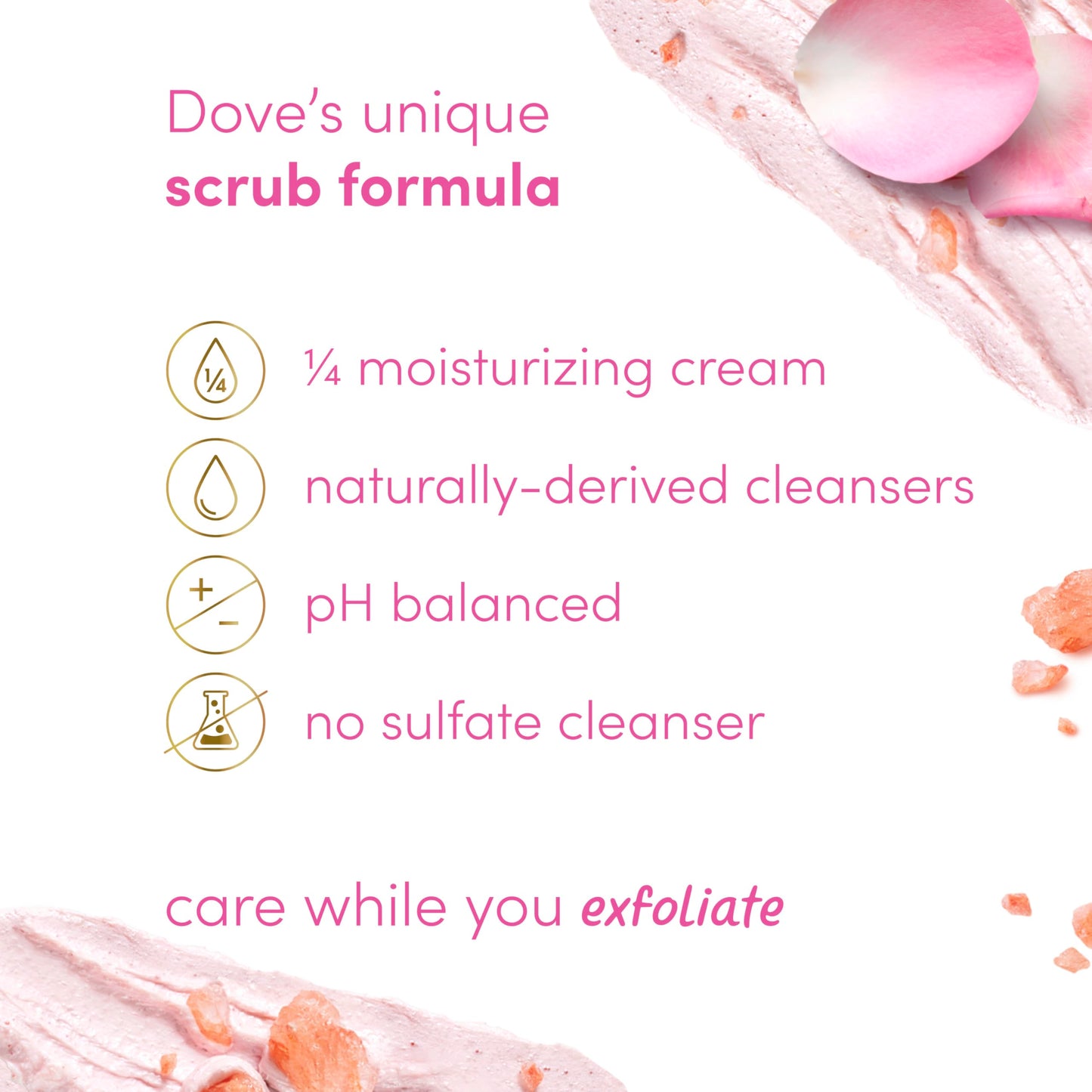 Dove Scrub Macadamia Rice Milk Body Scrub Exfoliates and Deeply 15 oz