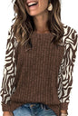 WIHOLL Long Sleeve Shirts for Women Lightweight Sweaters Fall Outfits 2026 Color Block Winter Clothing Dressy Casual Soft