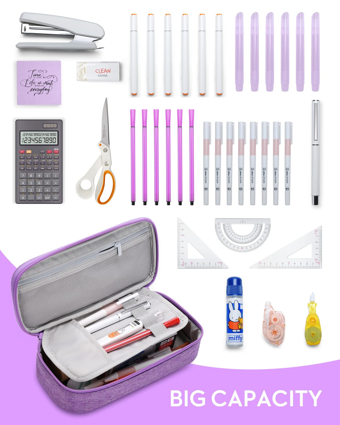 YOKUMA Pencil Case Big Capacity Pencil Pouch Bag Box for Girls Boys Gift