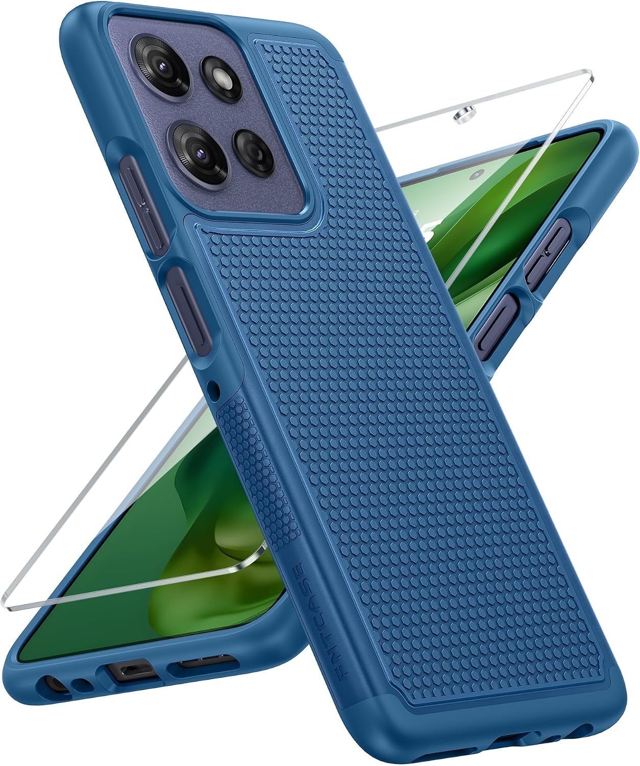 FNTCASE for Google Pixel 10 / Pixel 10 Pro Case: Soft TPU Non Slip Blue