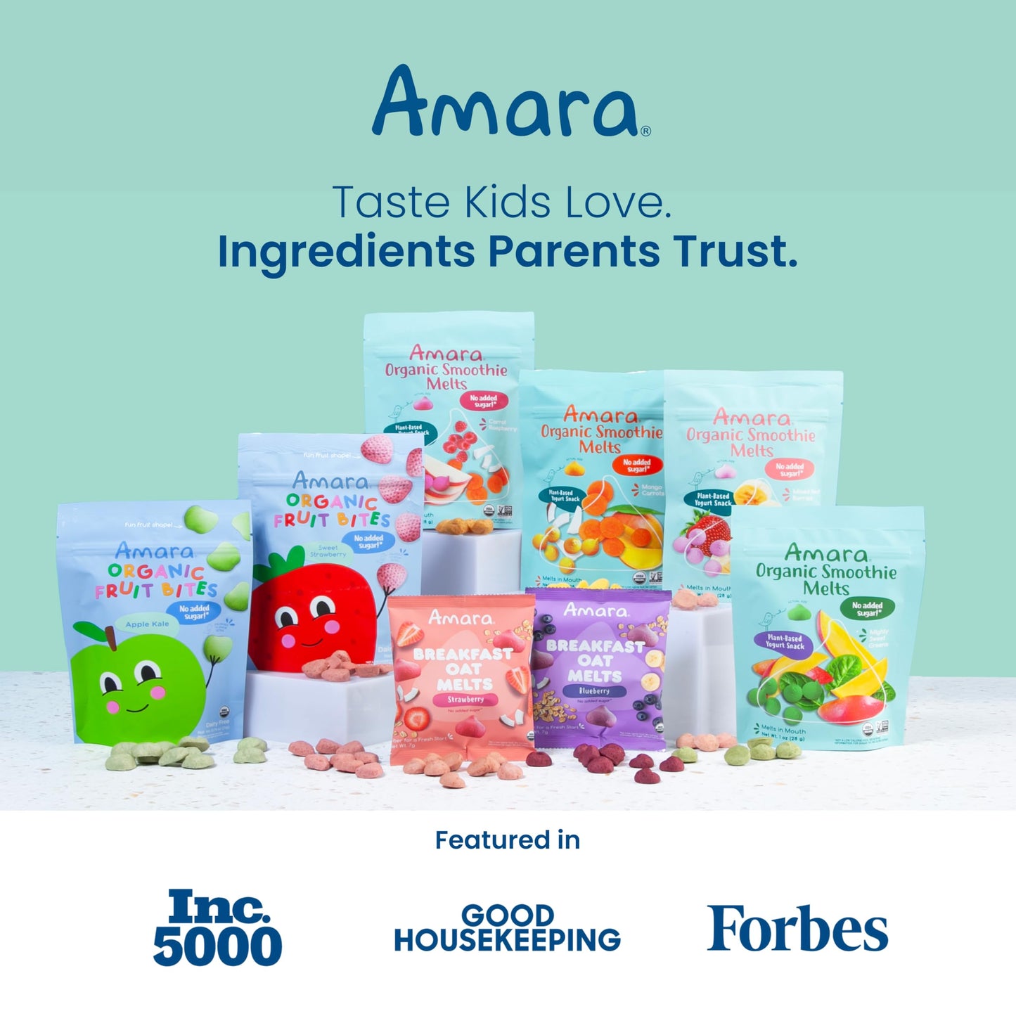 Amara Smoothie Melts - Mango Carrot - Organic Baby Snacks w/ Fruits & Veggies - Plant Based Yogurt Melts - Healthy Toddler Snack - Activity Book Included - Enjoy From 10+ Mos - 6 Resealable Bags