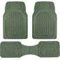 Motor Trend -2 Piece Front Car Floor Mats- Black FlexTough Contour Liners-Deep Dish Heavy Duty Rubber Floor Mats for Car SUV Truck & Van-All Weather Protection, Universal Trim to Fit