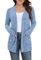 Yincro Women Lightweight Cardigan Long Sleeve Open Front with Pockets S-3XL
