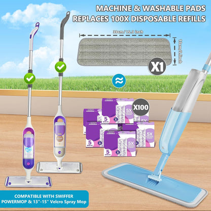 Spray Wet Mops for Floor Cleaning: Hardwood Floor Mop Refillable Dust Mop