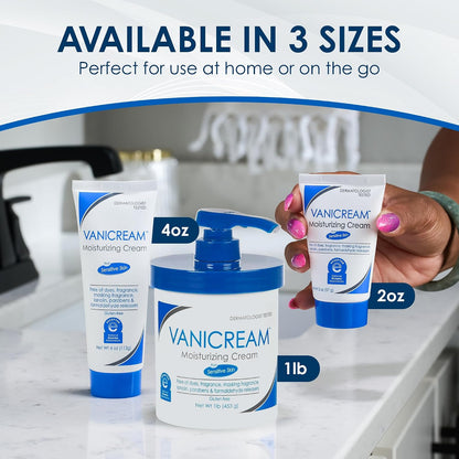 Vanicream Moisturizing Cream, Body & Face Moisturizer, 16 Oz Pump Dispenser