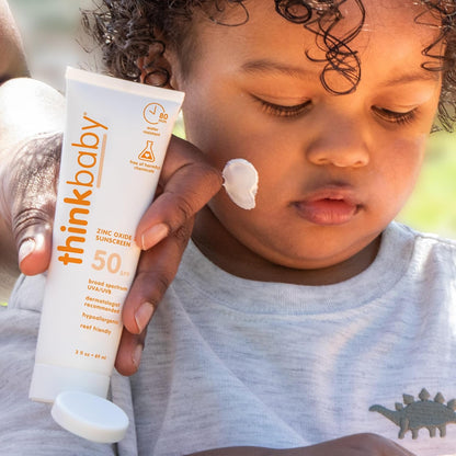 Thinkbaby Baby Sunscreen SPF 50+, Mineral Formula, Water Resistant, 3 Oz