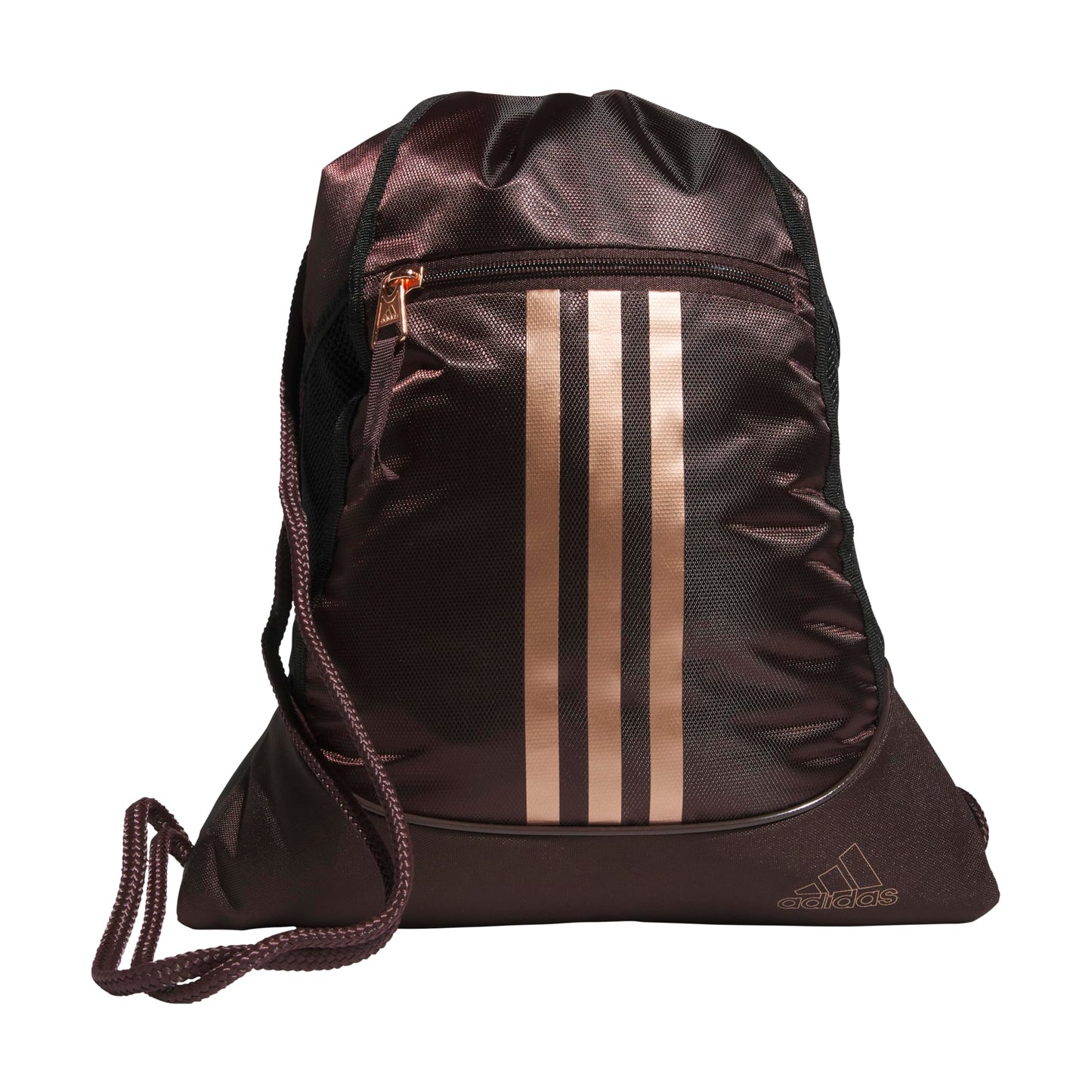 adidas Alliance Sackpack – Drawstring Backpack for Sports, Small Gym Bag, Preloved Teal Green/Black/3, OSFA