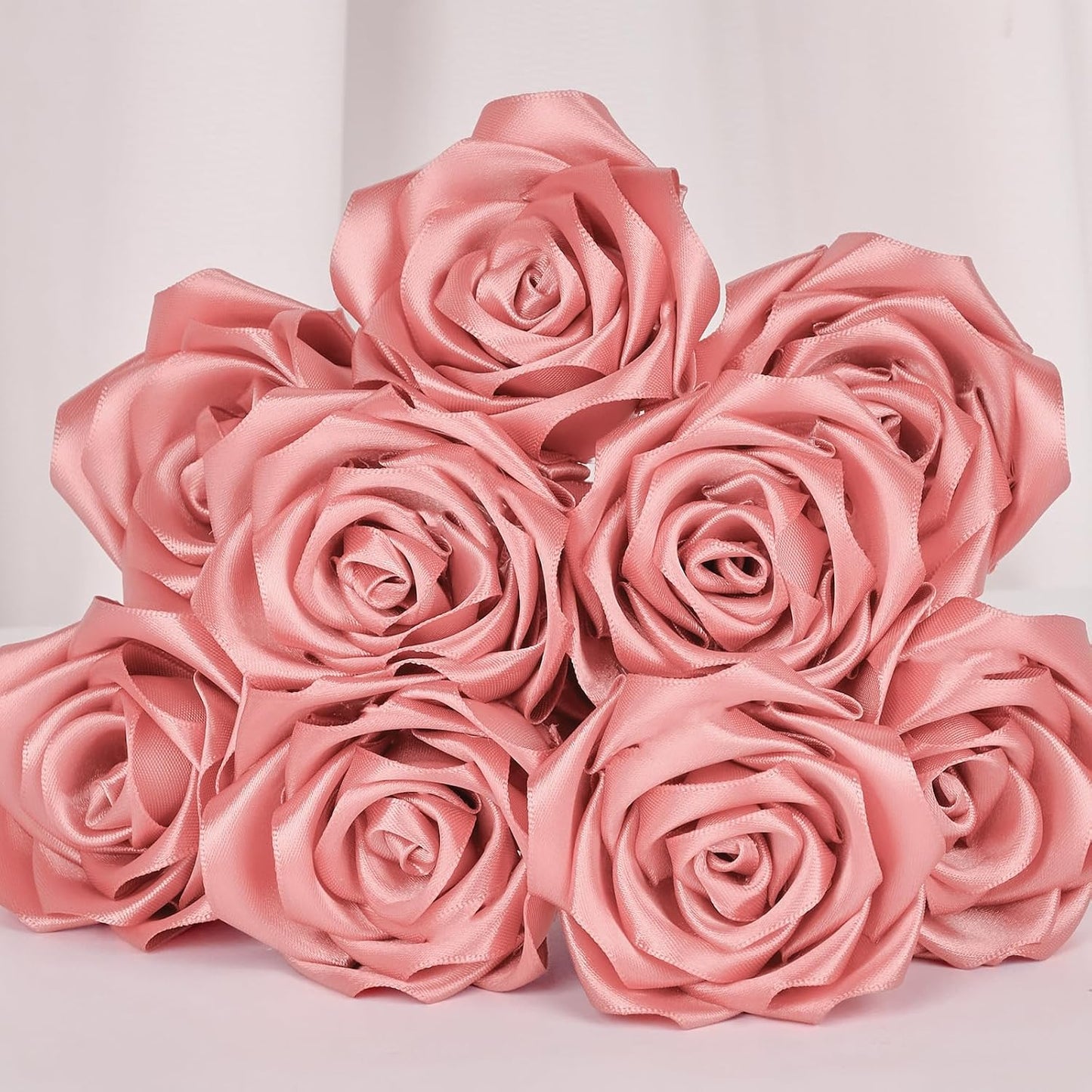 Mauproy Dusty Rose Satin Ribbon, 1-1/2 Inch, 50 Yards