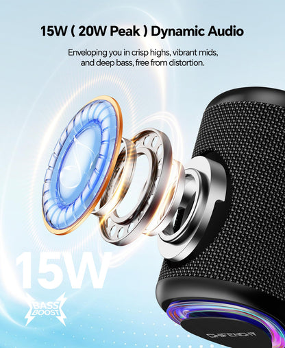Portable Bluetooth Speaker Beach Essentials: IPX5 Waterproof for Outdoor