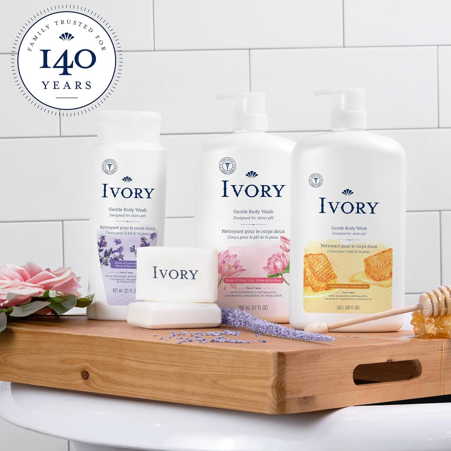 Ivory Body Wash Designed for the Whole Family, Jojoba Scent, 35 oz