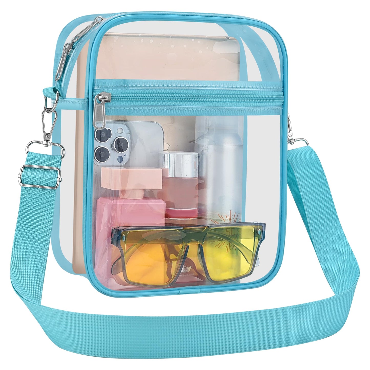 USPECLARE Clear Purse for Stadium Events Transparent Messenger Bag