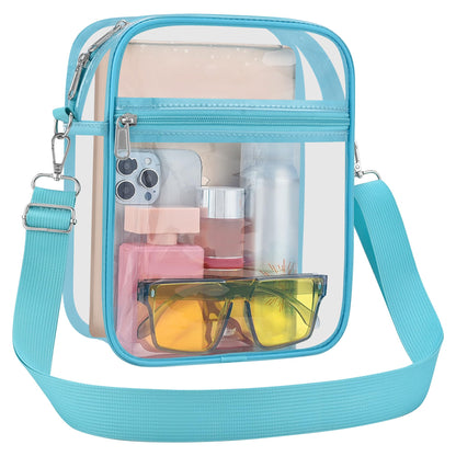 USPECLARE Clear Purse for Stadium Events Transparent Messenger Bag