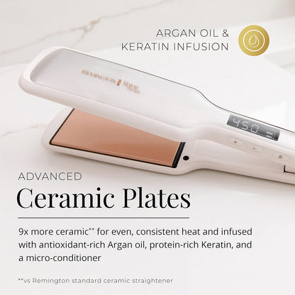 Remington Shine Therapy 1 Inch Hair Straightener, Argan Oil & Keratin
