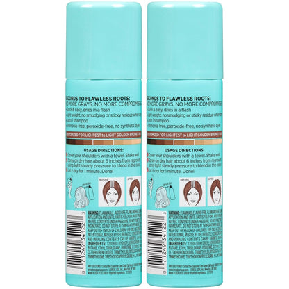 L'Oreal Paris Magic Root Cover Up Gray Hair Spray, 100% Gray Hair Coverage with Buildable, Lightweight, Transfer-Resistant, and Temporary Formula, Ammonia-Free, Dark Blonde, 2 oz (1 Count)